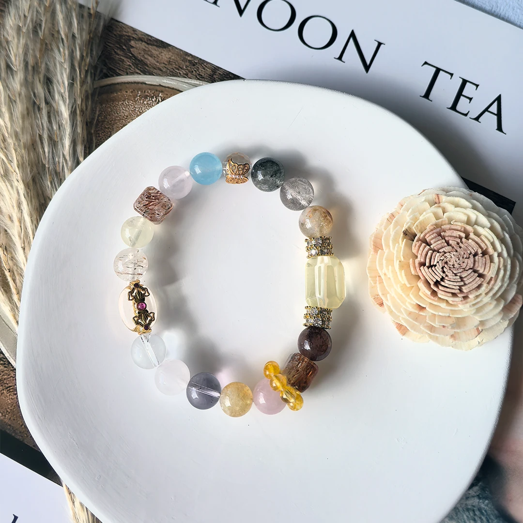 Celestial Balance – Multi-Stone Crystal Bracelet