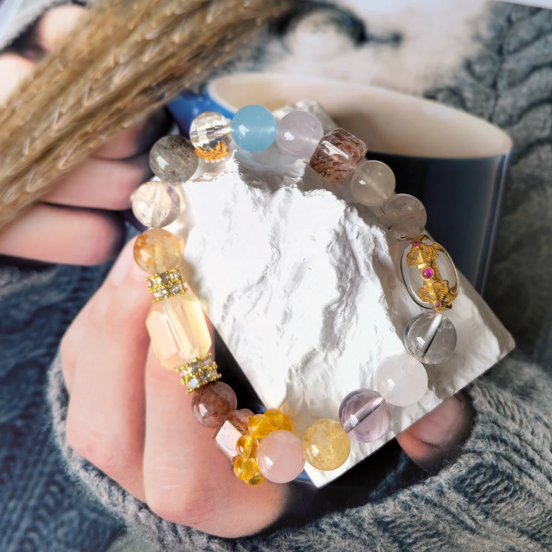 Celestial Balance – Multi-Stone Crystal Bracelet