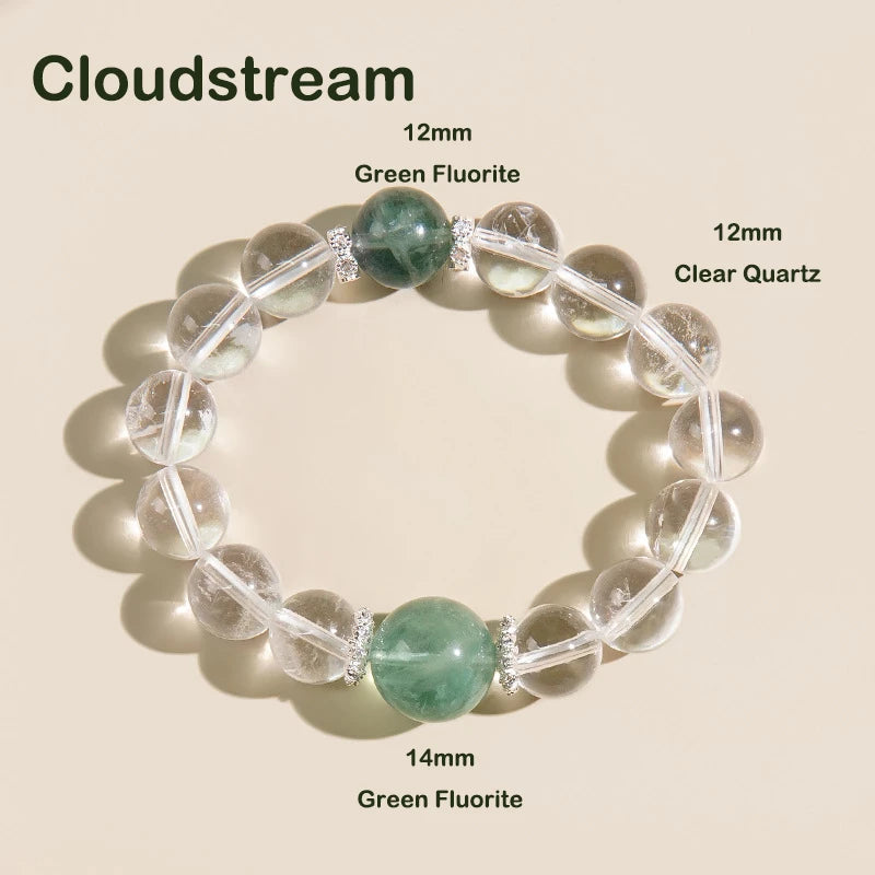 Cloudstream – Clear Quartz Crystal Bracelet for Emotional Balance