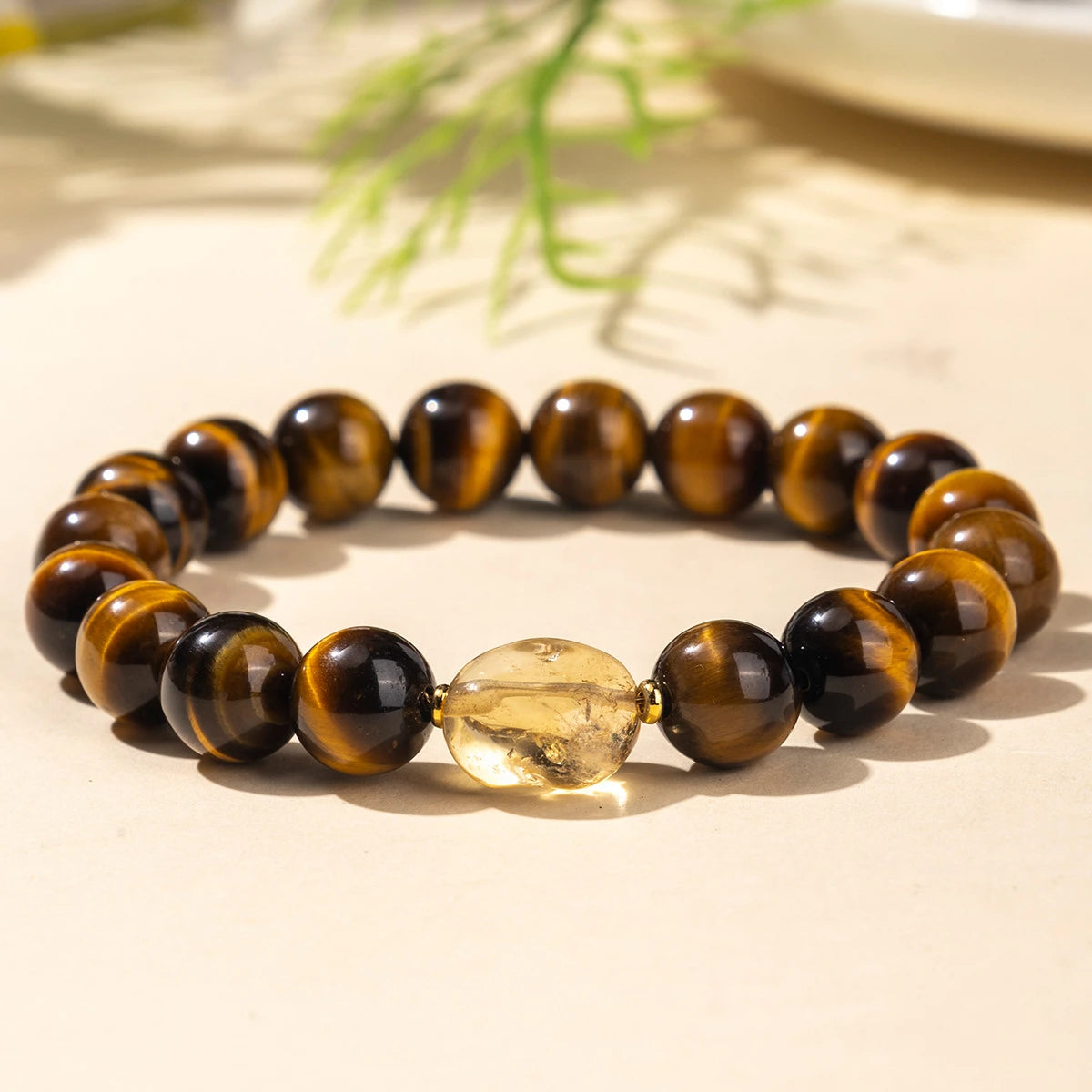 Radiant Ambition – Tiger’s Eye & Citrine Bracelet – Wealth & Confidence