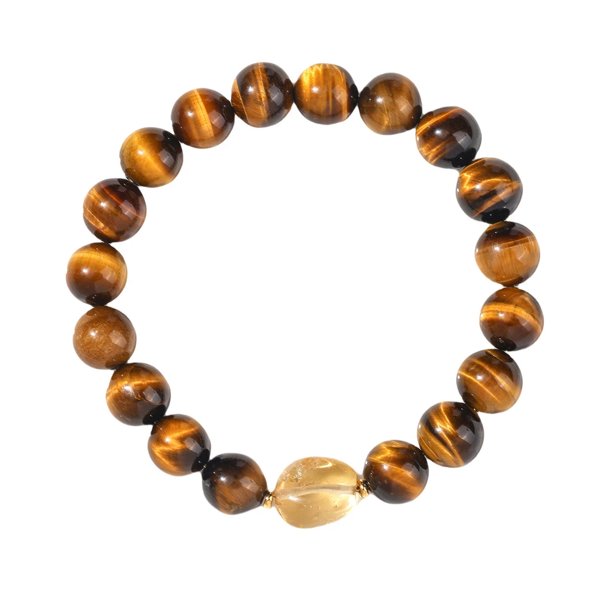 Radiant Ambition – Tiger’s Eye & Citrine Bracelet – Wealth & Confidence