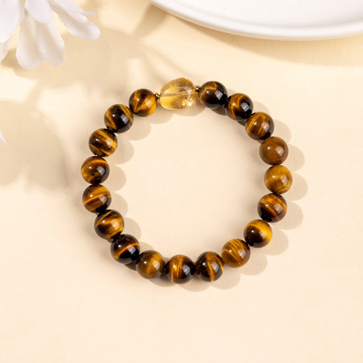 Radiant Ambition – Tiger’s Eye & Citrine Bracelet – Wealth & Confidence