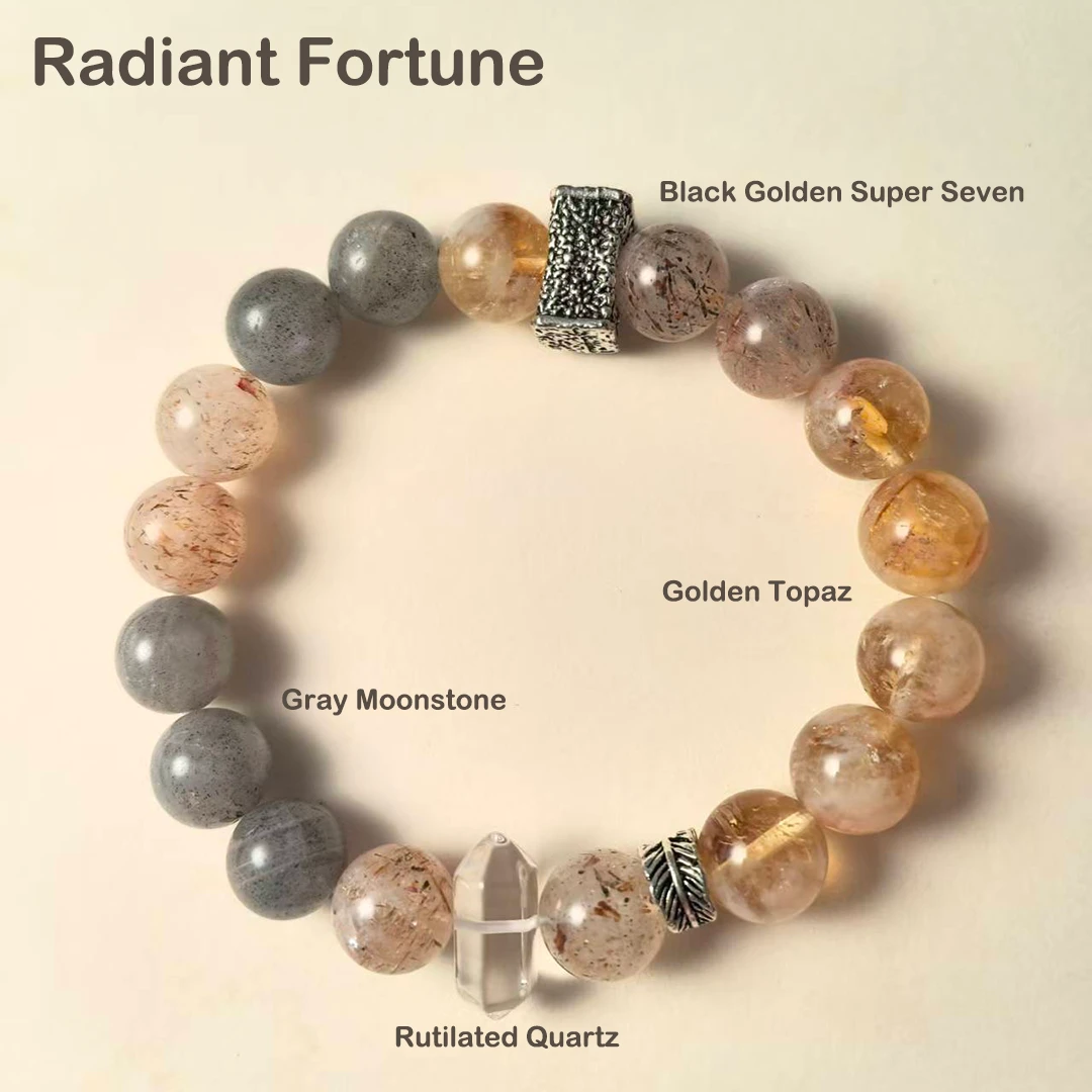 Radiant Fortune – Multi-Crystal Bracelet for Wealth & Career Success