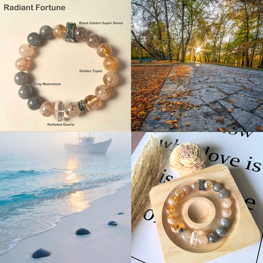 Radiant Fortune – Multi-Crystal Bracelet for Wealth & Career Success