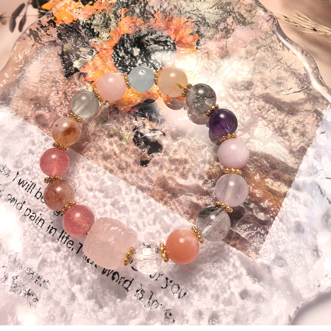Rainbow Fortune | Multi-Stone Crystal Bracelet for Love, Abundance & Positive Energy