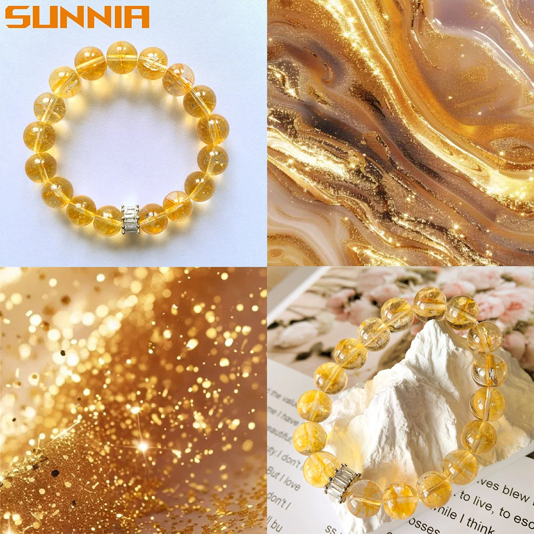 Sunnie - Citrine Crystal Bracelet for Prosperity, Energy & Style