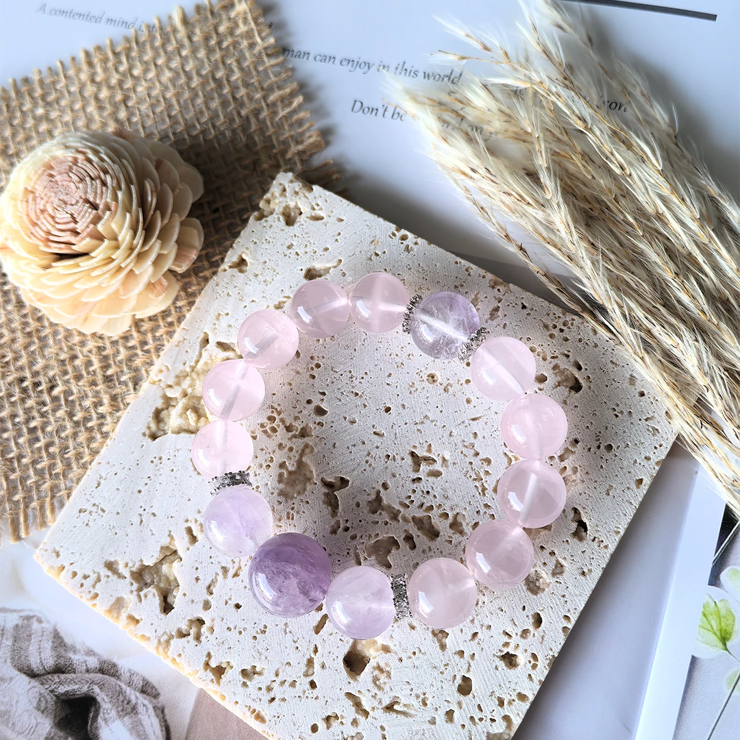 Whispering Bloom – Lavender Amethyst Bracelet for Love & Serenity