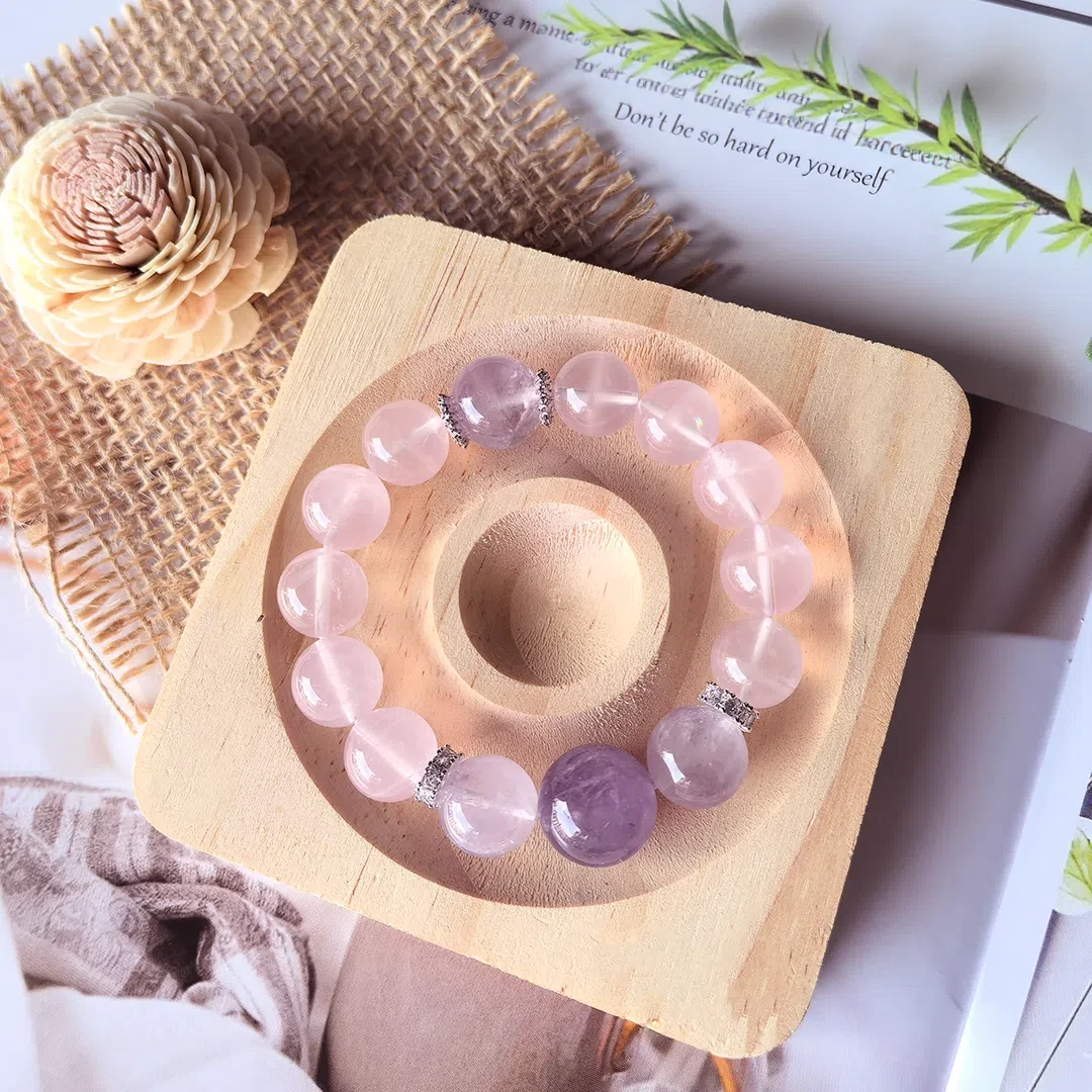 Whispering Bloom – Lavender Amethyst Bracelet for Love & Serenity