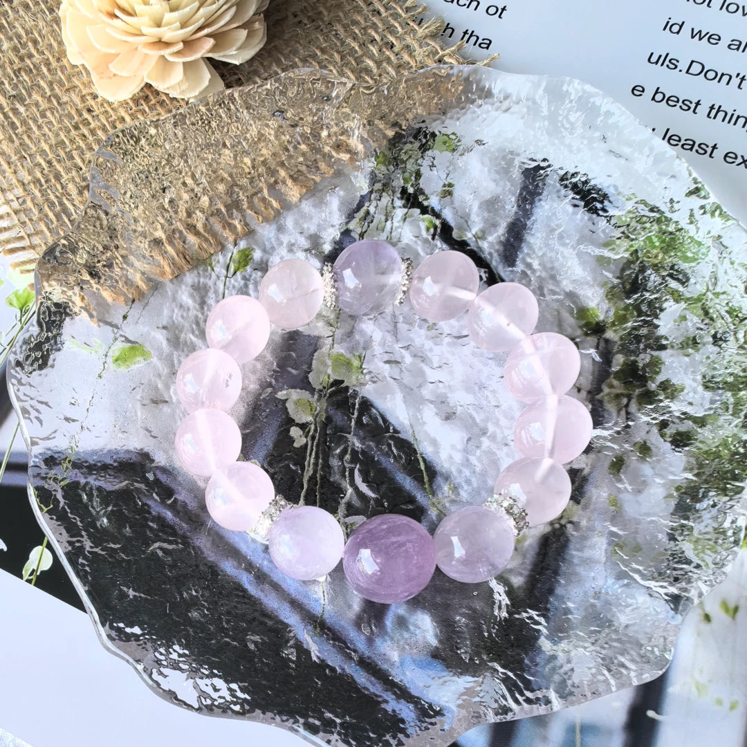 Whispering Bloom – Lavender Amethyst Bracelet for Love & Serenity