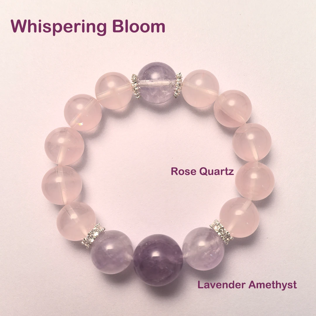 Whispering Bloom – Lavender Amethyst Bracelet for Love & Serenity