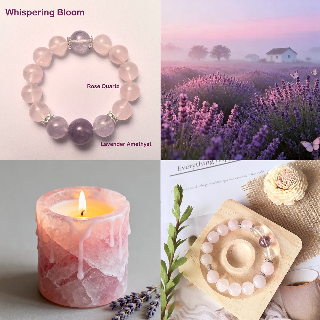 Whispering Bloom – Lavender Amethyst Bracelet for Love & Serenity