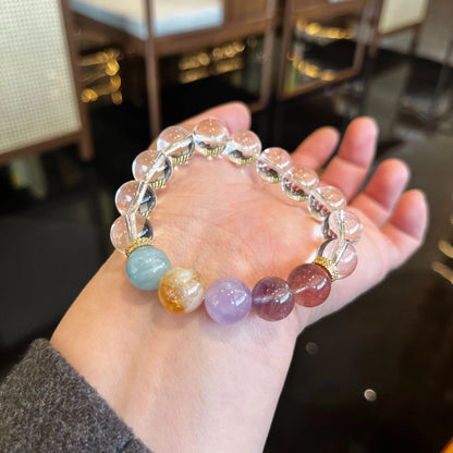 Aurora Serenity – Multi-Gemstone Crystal Bracelet for Peace & Emotional Healing