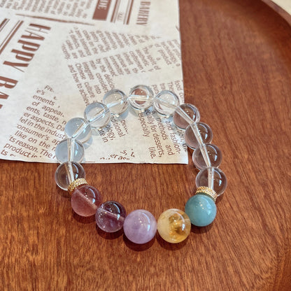Aurora Serenity – Multi-Gemstone Crystal Bracelet for Peace & Emotional Healing