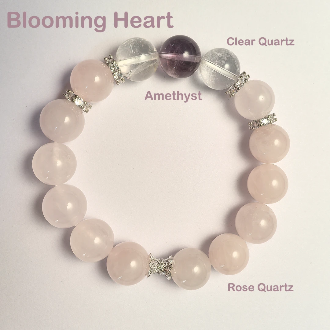 Blooming Heart – Rose Quartz Bracelet for Love & Harmony