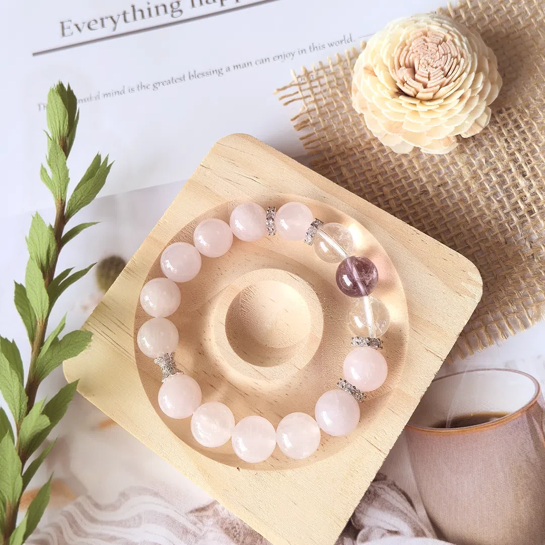 Blooming Heart – Rose Quartz Bracelet for Love & Harmony