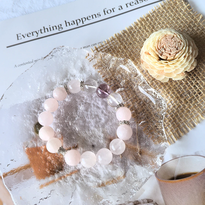 Blooming Heart – Rose Quartz Bracelet for Love & Harmony
