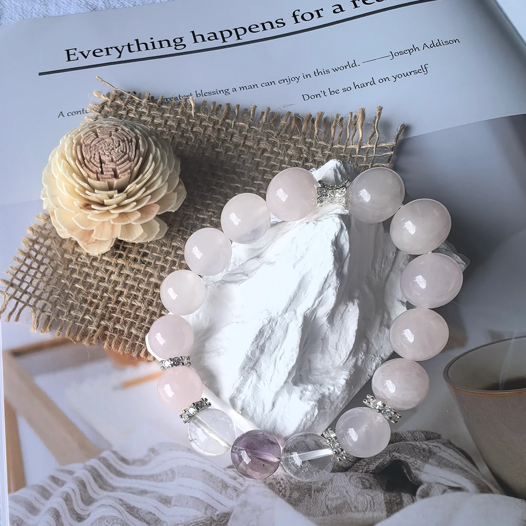 Blooming Heart – Rose Quartz Bracelet for Love & Harmony