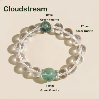 Cloudstream – Clear Quartz Crystal Bracelet for Emotional Balance