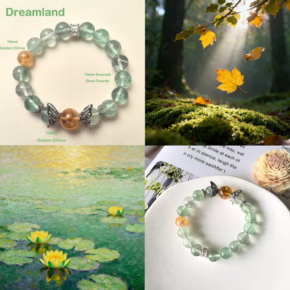 Dreamland – Green Fluorite Bracelet for Balance & Transformation