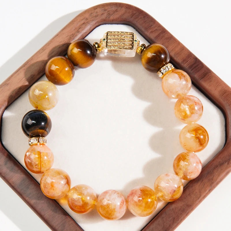 Golden Prosperity – Golden Topaz Crystal Bracelet