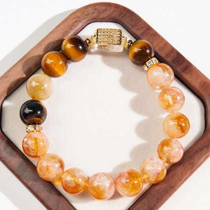 Golden Prosperity – Golden Topaz Crystal Bracelet