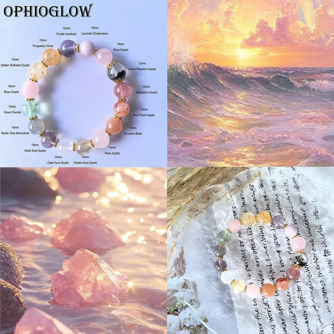 Ophio Glow - Multi-Stone Bracelet for Prosperity, Love & Spiritual Energy
