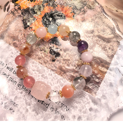 Rainbow Fortune | Multi-Stone Crystal Bracelet for Love, Abundance & Positive Energy