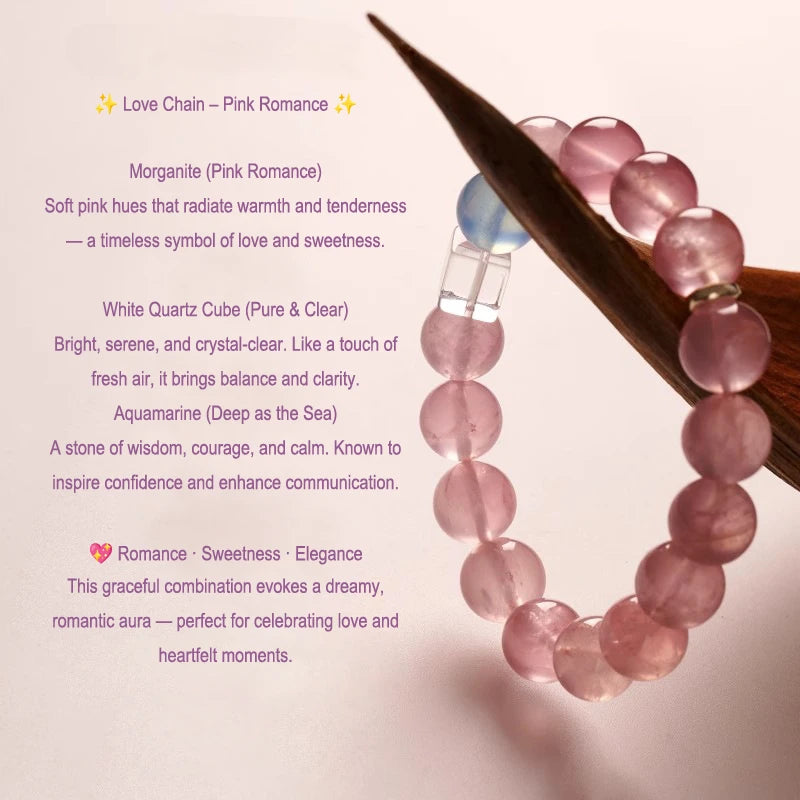 Love & Charm – Strawberry & Clear Quartz Bracelet