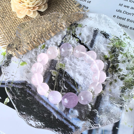 Whispering Bloom – Lavender Amethyst Bracelet for Love & Serenity